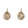 Pomellato Arabesques pendants earrings in pink gold and rock crystal - 00pp thumbnail