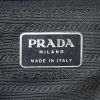 Sac à dos Prada en toile noire et cuir glacé noir - Detail D3 thumbnail