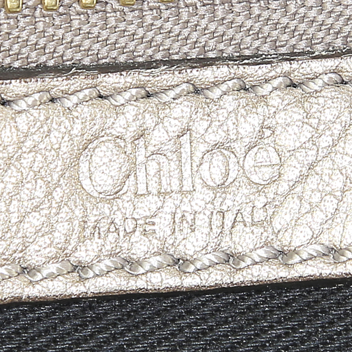 Sac bandoulière Chloé petit modèle en cuir noir - Detail D4