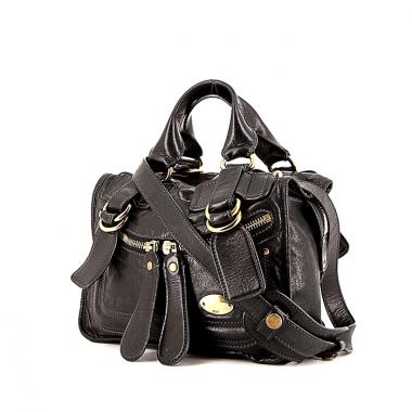 Bolso bandolera Chloé modelo pequeño en cuero negro