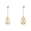 Mobile Cartier C de Cartier pendants earrings in pink gold and diamonds - 00pp thumbnail