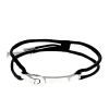 Louis Vuitton Serrure Pampilles bracelet in leather and white gold - 00pp thumbnail