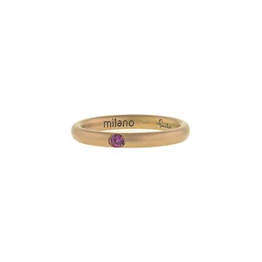 Sortija Pomellato Lucciole en oro rosa y zafiro rosa
