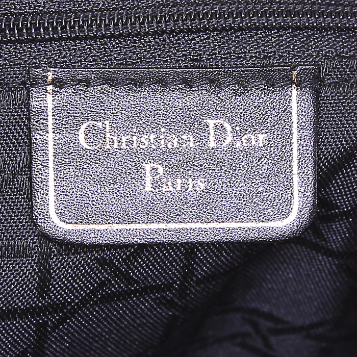 Dior Cannage pouch in red canvas - Detail D3