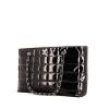 Chanel Choco Bar shopping bag in black patent leather - 00pp thumbnail