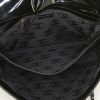 Chanel Choco Bar shopping bag in black patent leather - Detail D3 thumbnail