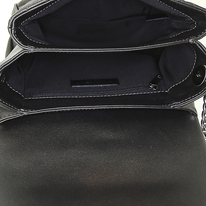 Borsa a tracolla Chanel Timeless in pelle trapuntata verde iridescente - Detail D2