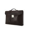 Hermès Quirus briefcase in brown leather - 00pp thumbnail