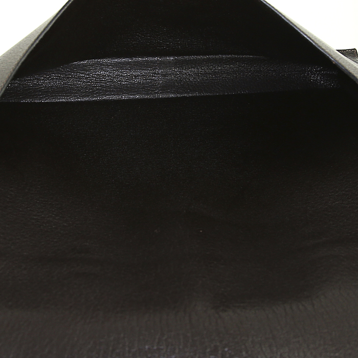 Porte-documents Hermès Quirus en cuir marron - Detail D2