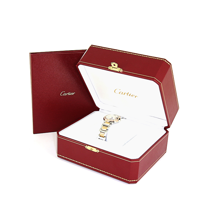 Cartier Ballon Bleu De Cartier watch in stainless steel and pink gold - Detail D2