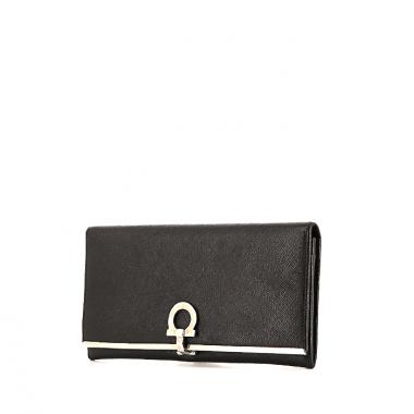 Billetera Salvatore Ferragamo en cuero negro