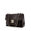 Chanel Timeless Maxi Jumbo handbag in black quilted leather - 00pp thumbnail