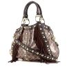 Gucci Babouska handbag in brown monogram canvas and brown leather - 00pp thumbnail