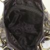 Borsa Gucci Babouska in tela monogram cerata marrone con decoro di borchie e pelle marrone - Detail D3 thumbnail