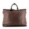 Borsa da viaggio Louis Vuitton Grimaud in tela a scacchi marrone e pelle marrone - 360 thumbnail