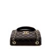 Chanel Vintage handbag in black quilted leather - 360 Front thumbnail