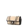 Bolso de mano Chanel Timeless en cuero bicolor negro y beige - 00pp thumbnail