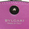 Bolsito de mano Bulgari Serpenti modelo pequeño en cuero color frambuesa - Detail D3 thumbnail