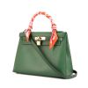 Hermes Kelly 28 cm handbag in green epsom leather - 00pp thumbnail