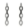 Orecchini pendenti semi-flessibile Cartier Diadea in oro bianco e diamanti - 00pp thumbnail