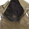 Bolso de mano Dior Gaucho en cuero caqui y marrón - Detail D2 thumbnail