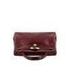 Hermes Kelly 32 cm handbag in burgundy box leather - 360 Front thumbnail
