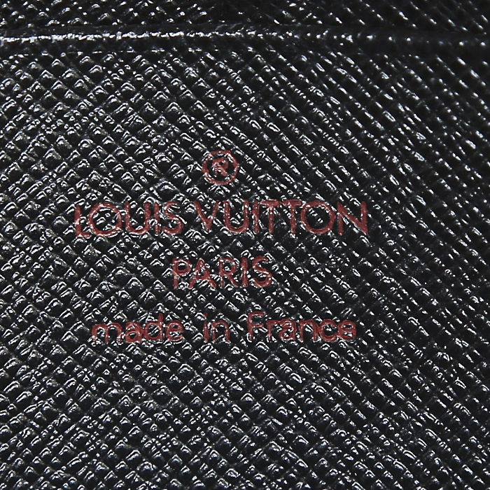 Portefeuille Louis Vuitton Demi Lune en cuir épi noir - Detail D3