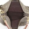 Louis Vuitton Metis shopping bag in dark brown monogram canvas and natural leather - Detail D3 thumbnail