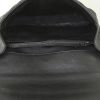Sac bandoulière Saint Laurent College grand modèle en cuir matelassé chevrons noir - Detail D3 thumbnail
