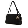 Dior Lady Dior handbag in black canvas - 00pp thumbnail