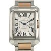 Cartier Tank Anglaise watch in pink gold and stainless steel Ref : 3511 Circa 2000 - 00pp thumbnail