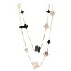 Van Cleef & Arpels Magic Alhambra long necklace in yellow gold,  onyx and mother of pearl - 00pp thumbnail