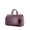 Louis Vuitton Speedy 35 handbag in purple epi leather - 00pp thumbnail