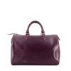Louis Vuitton Speedy 35 handbag in purple epi leather - 360 thumbnail