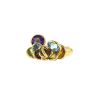 Vintage ring in yellow gold,  citrine and topaz, in peridots and in amethysts - 00pp thumbnail