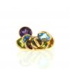 Vintage ring in yellow gold,  citrine and topaz, in peridots and in amethysts - 360 thumbnail