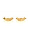 Vintage 1990's pair of cufflinks in yellow gold - 360 thumbnail
