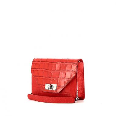 Sac bandoulière Givenchy Shark Petit Modèle en cuir rouge