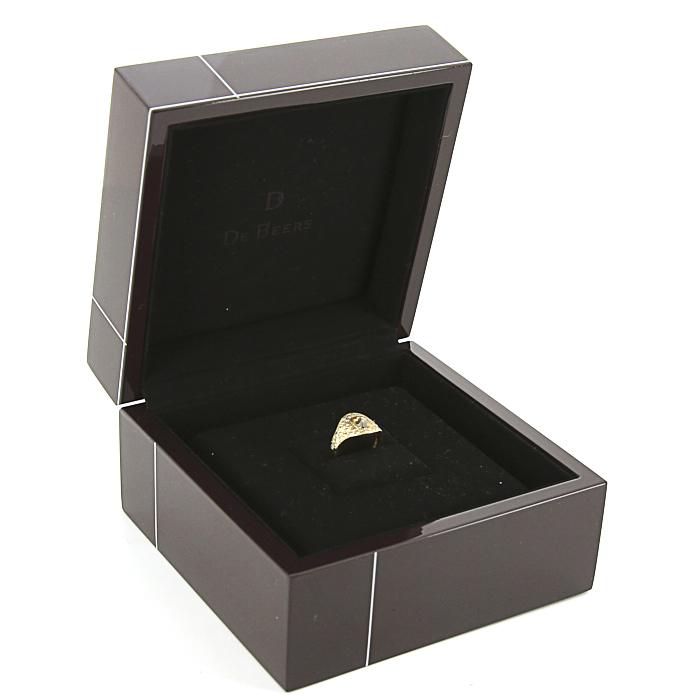 De Beers Talisman ring in yellow gold, diamonds and rough diamond - Detail D2