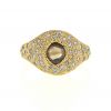 Bague De Beers Talisman en or jaune,  diamants et diamant brut brun - 360 thumbnail