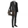 Hermès Alfred shoulder bag in khaki togo leather - Detail D1 thumbnail