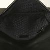Borsa a tracolla Gucci Gucci Vintage in camoscio marrone e pelle nera - Detail D2 thumbnail