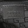 Borsa a tracolla Gucci Gucci Vintage in camoscio marrone e pelle nera - Detail D3 thumbnail