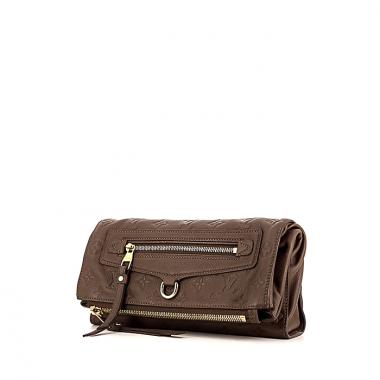 Pochette Louis Vuitton in pelle monogram color talpa