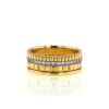 Boucheron Quatre Radiant medium model ring in yellow gold,  white gold and diamonds - 360 thumbnail