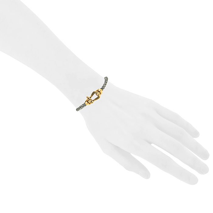 Brazalete Fred Force 10 en oro amarillo y acero - Detail D1