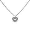 Poiray Coeur Secret necklace in white gold and diamonds - 00pp thumbnail