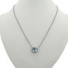 Collar Poiray Fille Cabochon en oro blanco,  topacio azul y diamantes - 360 thumbnail