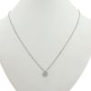 Poiray Coeur Secret necklace in white gold and diamonds - 360 thumbnail