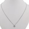 Poiray Coeur Secret necklace in white gold and diamonds - 360 thumbnail